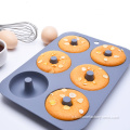 6 buchi stampo in silicone a forma di cuore